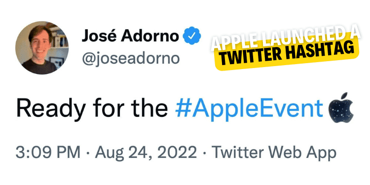apple launched a twitter hashtag