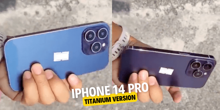 iPhone 14 pro titanium version