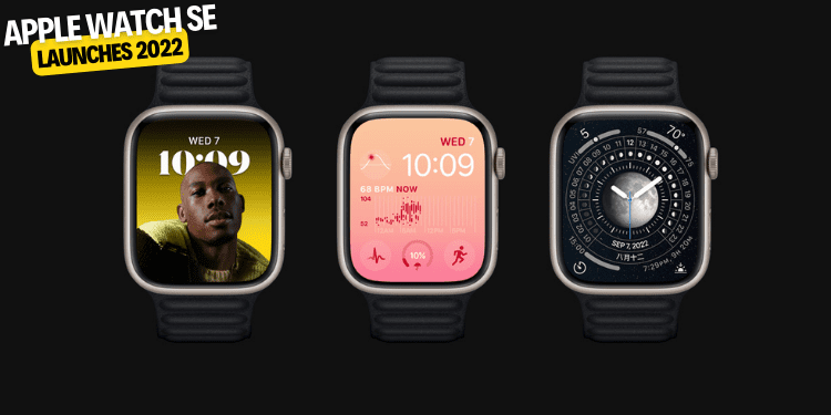 Apple Watch SE Launches 2022 black