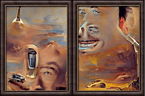 Elon Musk - NFT digital art style Salvador Dali