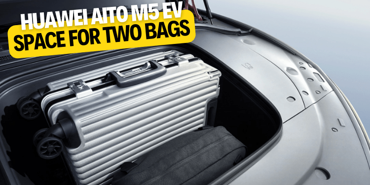 Huawei Aito M5 EV Space for two bags