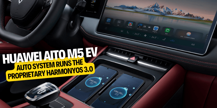 Huawei Aito M5 EV auto system runs the proprietary HarmonyOS 3.0