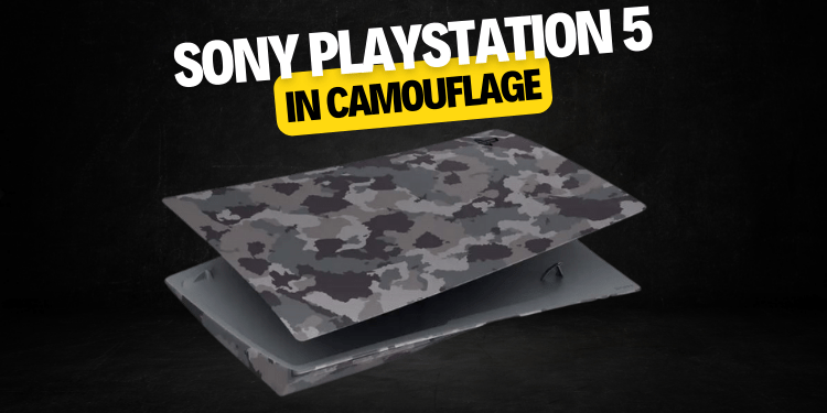 Sony PlayStation 5 in camouflage to give it a fresher, more modern look