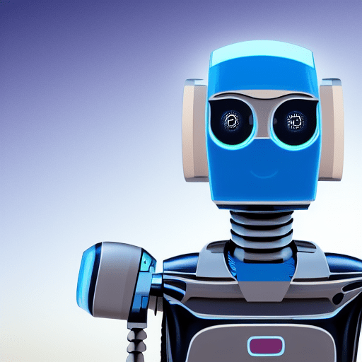 digital artwork - robot on the future