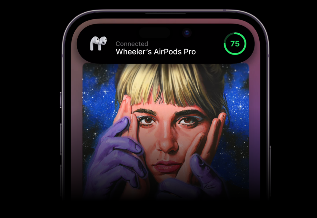 iphone 14 pro max with airpods pro