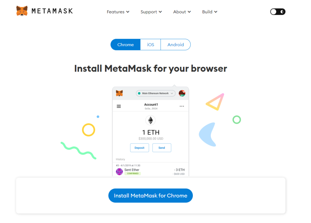 step 1 - install metamask in your chrome browser