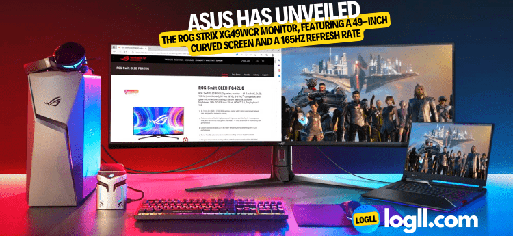 ASUS has unveiled the ROG STRIX XG49WCR Monitor, featuring a 49-inch curved screen and a 165Hz refresh rate