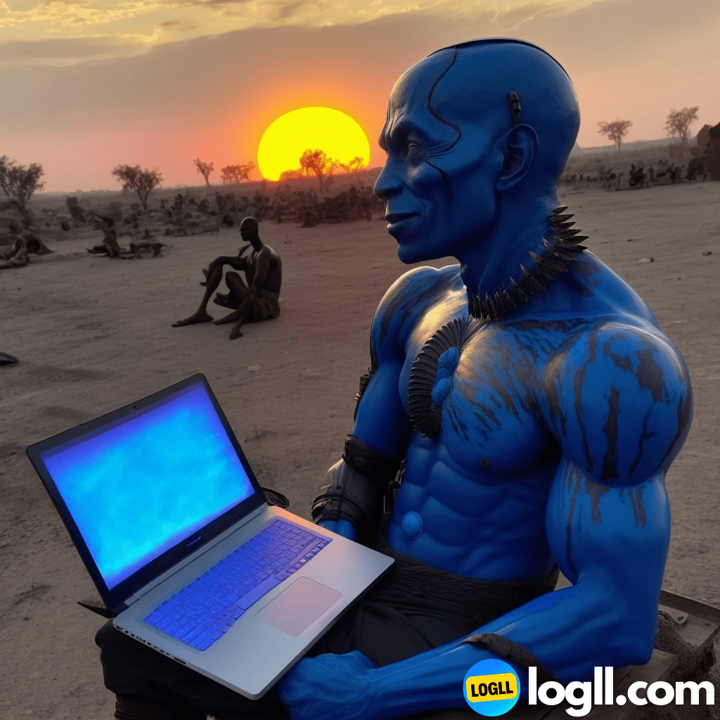 Man Holds a Laptop Part 2