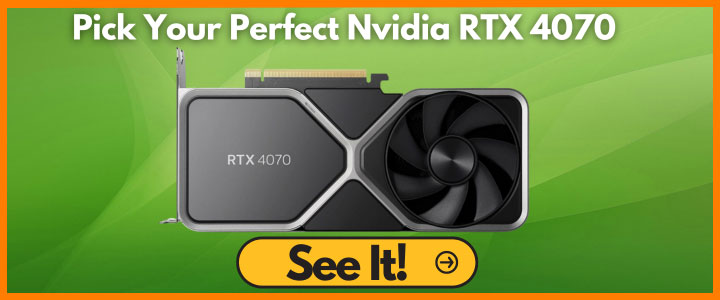 This captivating image presents the NVIDIA GeForce RTX 4070 Founder's Edition (FE) Graphics Card, boasting a visually stunning Titanium and Black color combination. Powered by the formidable NVIDIA GeForce RTX 4070 GPU, with a boost clock speed of 2.48 GHz, this graphics card delivers exceptional performance for gaming and professional applications. The on-board 12GB GDDR6X memory ensures smooth and efficient multitasking, while the compatibility with PCI Express 4.0 and earlier versions guarantees seamless integration with a wide range of systems. With advanced technologies like dedicated ray tracing cores, tensor cores, DLSS, and NVIDIA Studio drivers, as well as features like HDMI and Display Port outputs, this graphics card offers an unparalleled visual experience and versatile connectivity options.