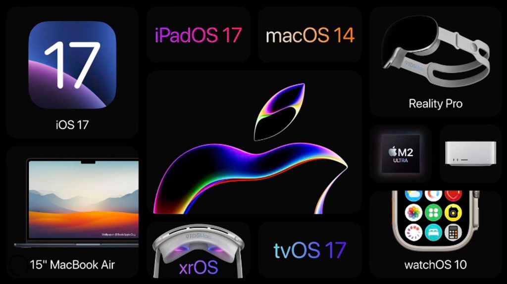 WWDC 2023: iOS 17, iPadOS 17, macOS 14, 15 MacBook Air, xrOS, tvOS 17, watchOS 10, Reality Pro, M2 Ultra.