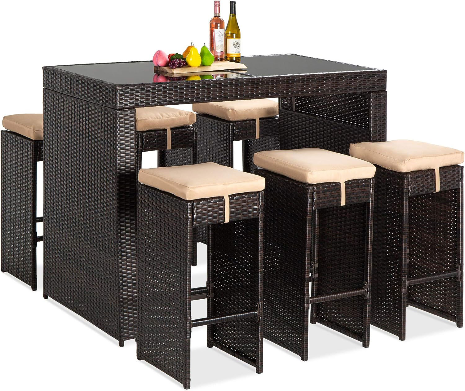 Outdoor Wicker Bar Dining Set by Best Choice Products - Review