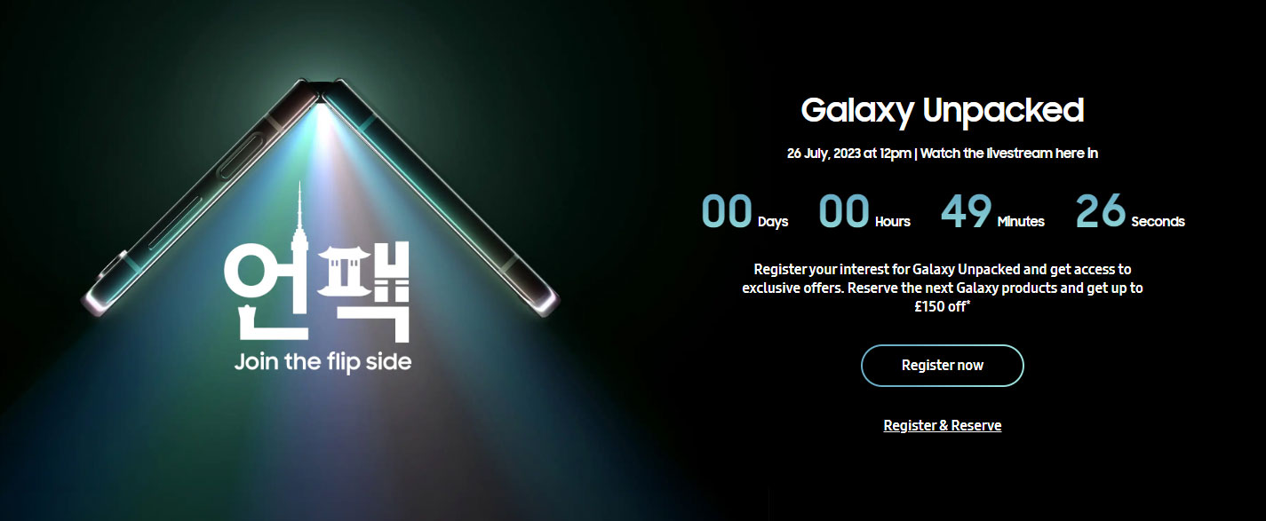 Samsung Unpacked 2023 Event Banner